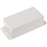 Hammond Flanged Flame Retardant ABS Enclosure Grey Lid IP54 36 mm x 120 mm x 65 mm 1591CFLGY