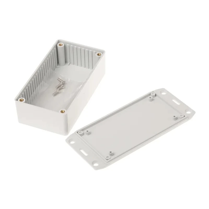 Hammond Flanged Flame Retardant ABS Enclosure Grey Lid IP54 36 mm x 120 mm x 65 mm 1591CFLGY