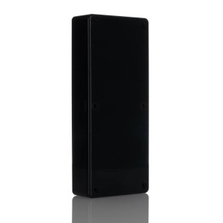 RS PRO 1591 Series Flame Retardant ABS Black Enclosure IP54 29 mm x 166 mm x 71 mm 1591HBK