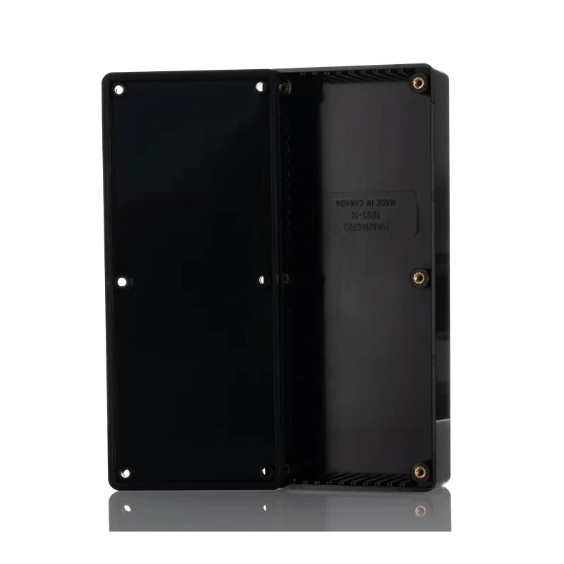 RS PRO 1591 Series Flame Retardant ABS Black Enclosure IP54 29 mm x 166 mm x 71 mm 1591HBK