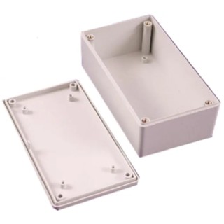 Hammond 1591 Series Flame Retardant ABS Enclosure Grey Lid IP54 29 mm x 165 mm x 71 mm 1591HGY