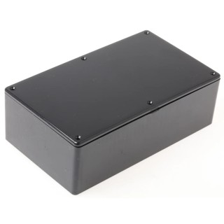 Hammond Flanged 1591 Series Black Flame Retardant ABS Enclosure IP54 61 mm x 191 mm x 110 mm 1591EBK