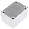 Hammond Die Cast Aluminium Enclosure with Natural Lid, IP65 Rated, 31 mm x 53 mm x 38 mm 1590WH