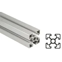 Bosch Rexroth Silver Aluminium Strut Profile 45 x 45 mm 10 mm Groove, 1 m Length, Series MGE 13.2 3842992425/1000
