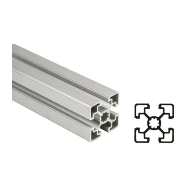 Bosch Rexroth Silver Aluminium Strut Profile 45 x 45 mm 10 mm Groove, 1 m Length, Series MGE 13.2 3842992425/1000