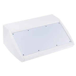 METCASE Unidesk Series Black Grey Aluminium Desktop Enclosure Sloped Front 102 mm M5330105RS