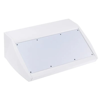 METCASE Unidesk Series Black Grey Aluminium Desktop Enclosure Sloped Front 102 mm M5330105RS