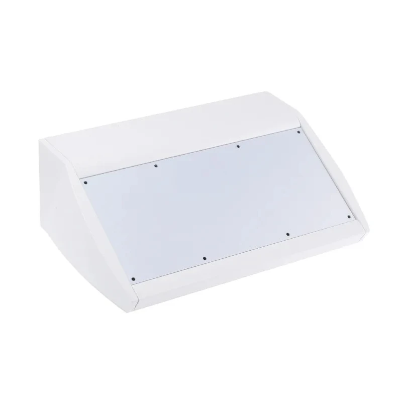 METCASE Unidesk Series Black Grey Aluminium Desktop Enclosure Sloped Front 102 mm M5330105RS