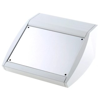 METCASE Aluminium Enclosure Desktop Enclosure Sloped Front Black RAL 9005, RAL 7035 200 mm x 400 mm x 102 mm M5320105RS