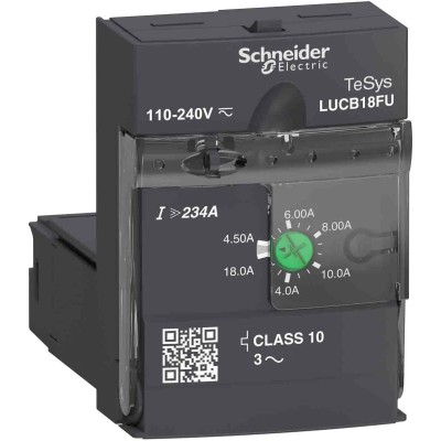 Schneider Electric TeSys U Advanced Motor Starter 690V 7.5 kW 3 Phase IP20 IP40 LUCB18FU