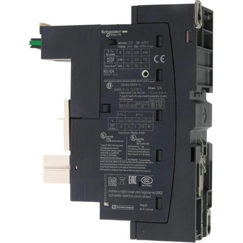 Schneider Electric U-Line Advanced Motor Starter, 690V AC, 15 kW, 3 Phase, IP20 LUB320