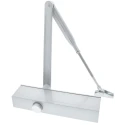 Briton Silver Overhead Adjustable Strength Door Closer Fire Door Compatible 80kg Maximum Door Weight 1.1m Maximum 1120B.SES