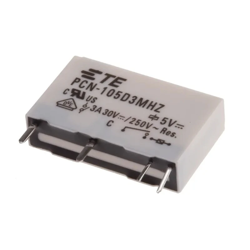 TE Connectivity PCB Power Relay 5V dc Coil 3A Switching Current SPST PCN-105D3MHZ