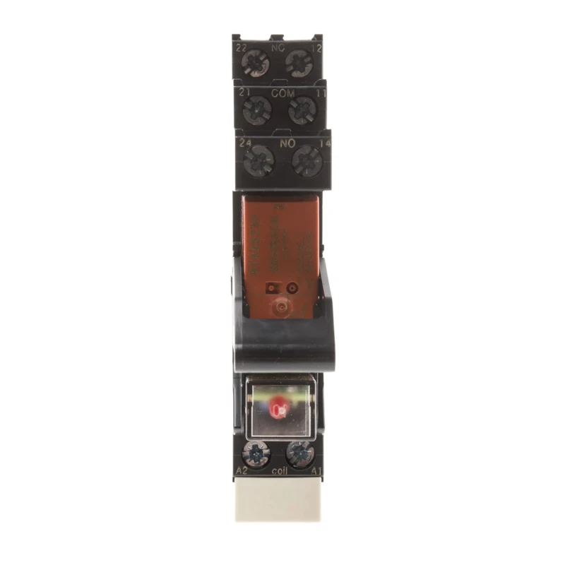 TE Connectivity DIN Rail Power Relay 230V AC Coil, 8A Switching Current, DPDT RT4S5T30 2-1415074-1