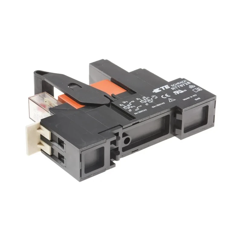 TE Connectivity DIN Rail Power Relay 230V AC Coil, 8A Switching Current, DPDT RT4S5T30 2-1415074-1