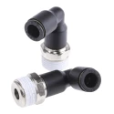 Legris LF3000 Series Male Pneumatic Fitting Nickel Plated Brass 3/8 in R LF3000
