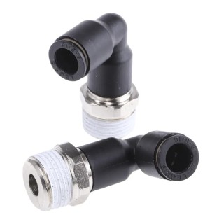 Legris LF3000 Series Male Pneumatic Fitting Nickel Plated Brass 3/8 in R LF3000