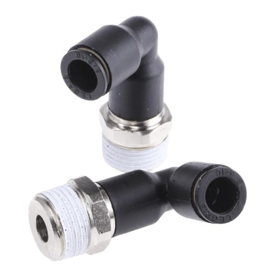 Legris LF3000 Series Male Pneumatic Fitting Nickel Plated Brass 3/8 in R LF3000