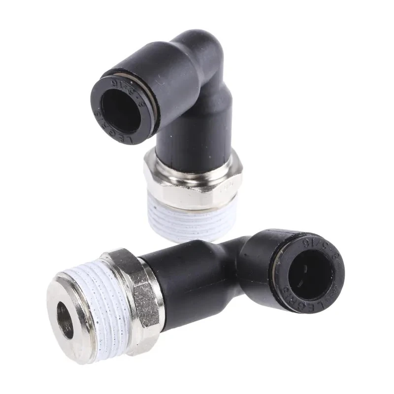 Legris LF3000 Series Male Pneumatic Fitting Nickel Plated Brass 3/8 in R LF3000