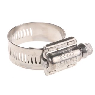 HI-TORQUE Stainless Steel Slotted Hex Worm Drive Hose Clip 16mm Width 25-40mm ID HTM40P
