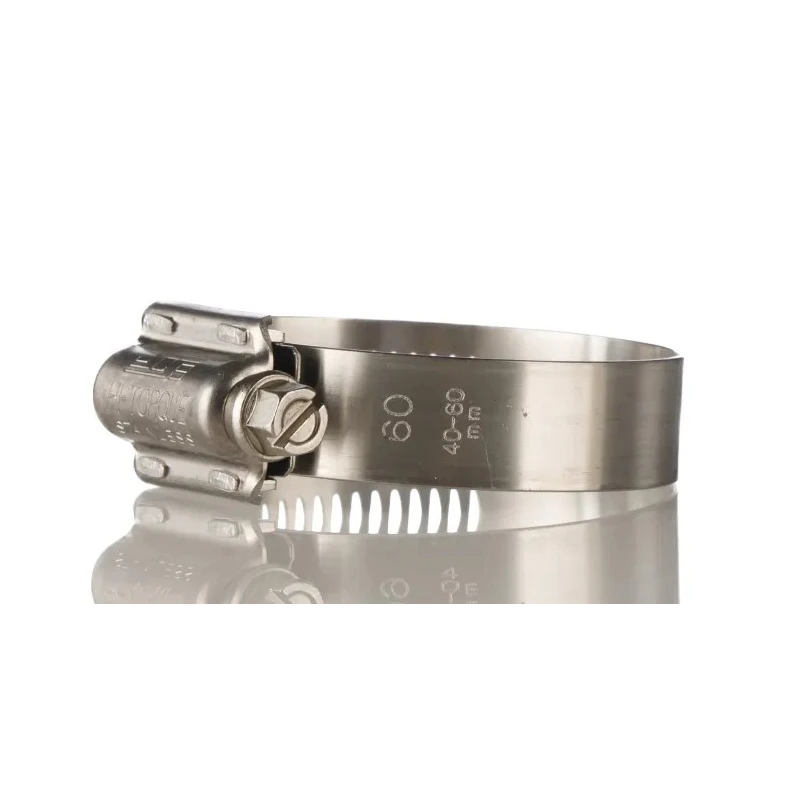 HI-TORQUE Heavy-Duty Stainless Steel Slotted Hex Worm Drive Hose Clip 40-60 mm ID HTM60P