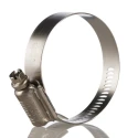 HI-TORQUE Heavy-Duty Stainless Steel Slotted Hex Worm Drive Hose Clip 40-60 mm ID HTM60P