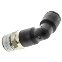 Legris LF3000 Series Male Pneumatic Fitting Nickel Plated Brass 3/8 in R LF3000
