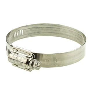 HI-TORQUE Stainless Steel Slotted Hex Worm Drive Hose Clip 60mm-80mm ID HTM80P