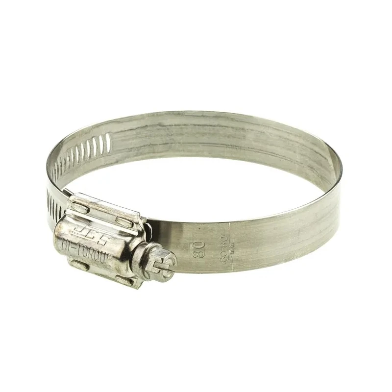 HI-TORQUE Stainless Steel Slotted Hex Worm Drive Hose Clip 60mm-80mm ID HTM80P