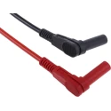 Staubli Multimeter Leads Test Probe Kit 20A CAT II 1kV, 1.5m Lead Length 66.9008-150-21+66.9008-150-22