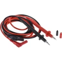 Staubli Multimeter Leads Test Probe Kit 20A CAT II 1kV, 1.5m Lead Length 66.9008-150-21+66.9008-150-22