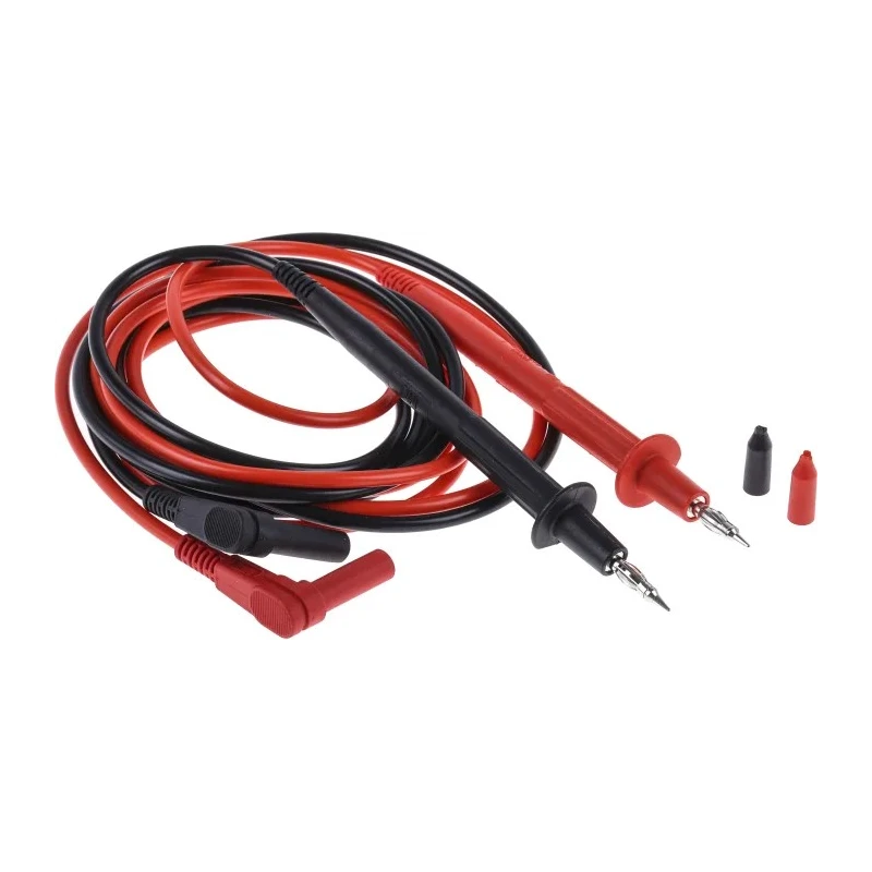 Staubli Multimeter Leads Test Probe Kit 20A CAT II 1kV, 1.5m Lead Length 66.9008-150-21+66.9008-150-22