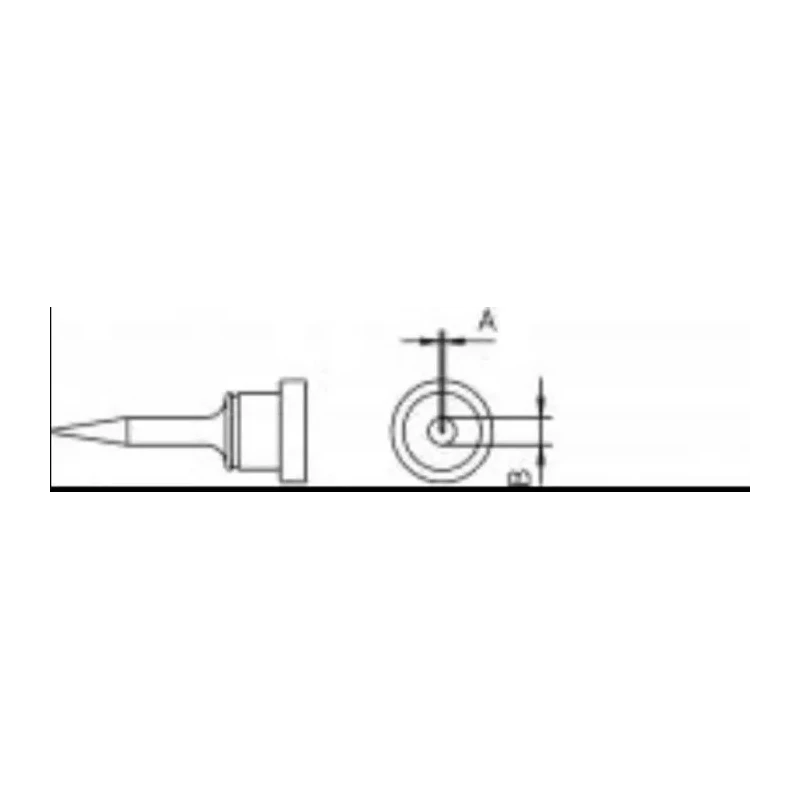 Weller Soldering Iron Tip Conical 0.1 mm Tip Width 15 mm Tip Length for WSFP WSP80 WP80 WXP80 LR21 TCPS Last T0054449699