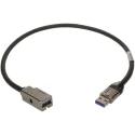 HARTING IC Socket USB Cable Female USB Type A to Female USB Type A USB 3.0 Black 1.5 m 09455451932