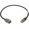 HARTING IC Socket USB Cable Female USB Type A to Female USB Type A USB 3.0 Black 1.5 m 09455451932