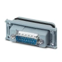 Phoenix Contact 15-Way D-Sub Adapter Panel Mount Copper Alloy Gold over Nickel Plating Model 1689721