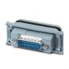 Phoenix Contact 15-Way D-Sub Adapter Panel Mount Copper Alloy Gold over Nickel Plating Model 1689721