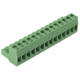 Phoenix Contact MSTB 2.5/14-ST-5.08 Series Pluggable Terminal Block, 14-Contact, 5.08 mm Pitch, 12A Current, 1 Row 1757132