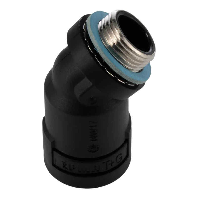 Kopex Nickel Thread Conduit Fitting 20 mm Nominal Size Nylon 12 Black IP68 Rated NEAV0404 7TCA297120R0353 NEAV0404