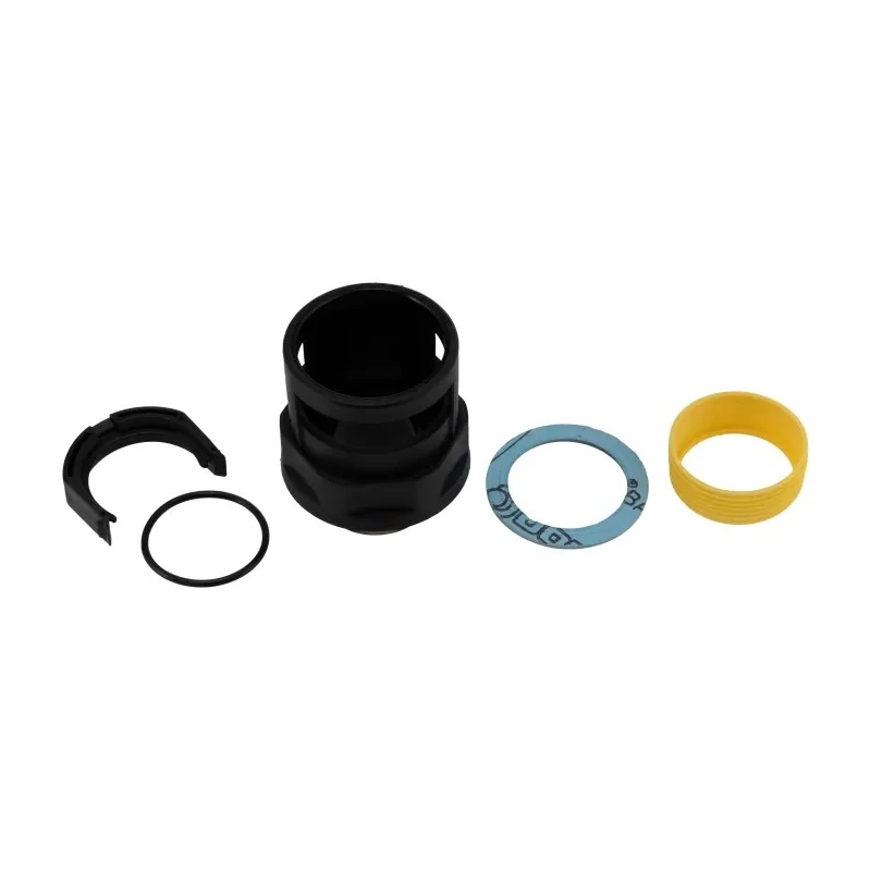 Kopex Nickel Thread Conduit Fitting, 32 mm Nominal Size, Nylon 12, Black, IP68 Rated 7TCA297120R0342 NENV0606