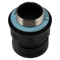 Kopex Nickel Thread Conduit Fitting, 32 mm Nominal Size, Nylon 12, Black, IP68 Rated 7TCA297120R0342 NENV0606