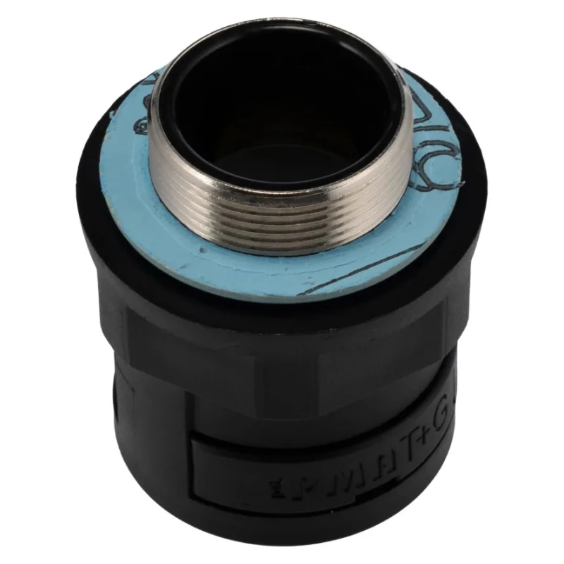 Kopex Nickel Thread Conduit Fitting, 32 mm Nominal Size, Nylon 12, Black, IP68 Rated 7TCA297120R0342 NENV0606