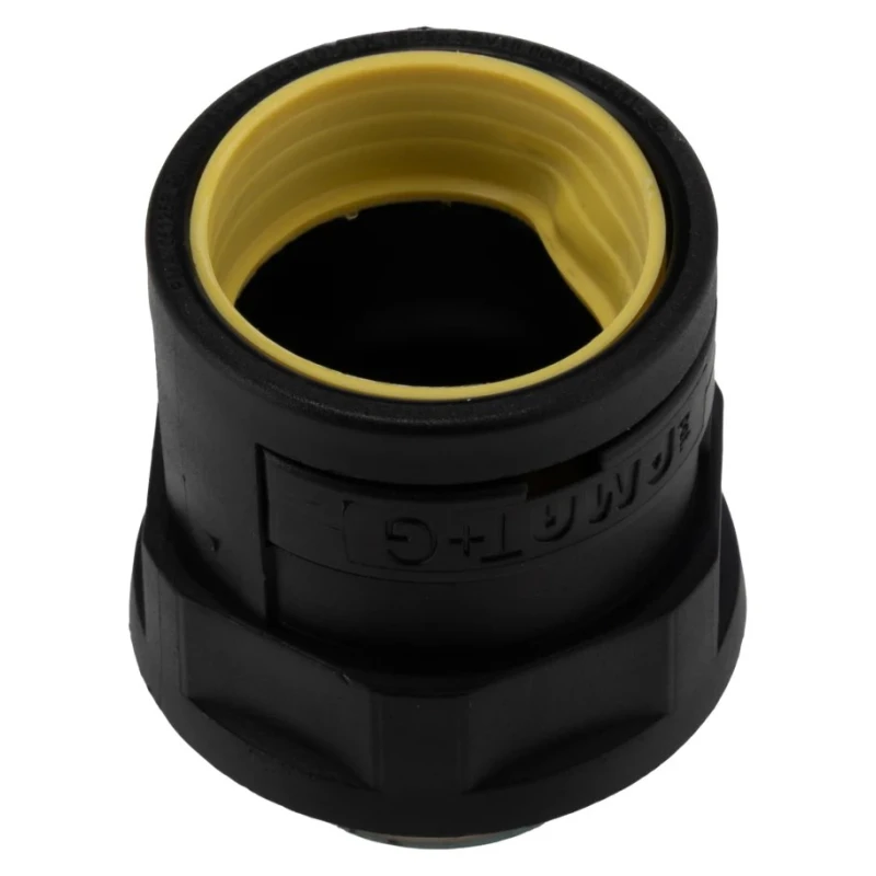 Kopex Nickel Thread Conduit Fitting, 32 mm Nominal Size, Nylon 12, Black, IP68 Rated 7TCA297120R0342 NENV0606