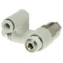 SMC ASP Series Flow Controller Flow Regulator with Tube Outlet 6mm, Threaded Inlet R 1/4 ASP430F-02-06S