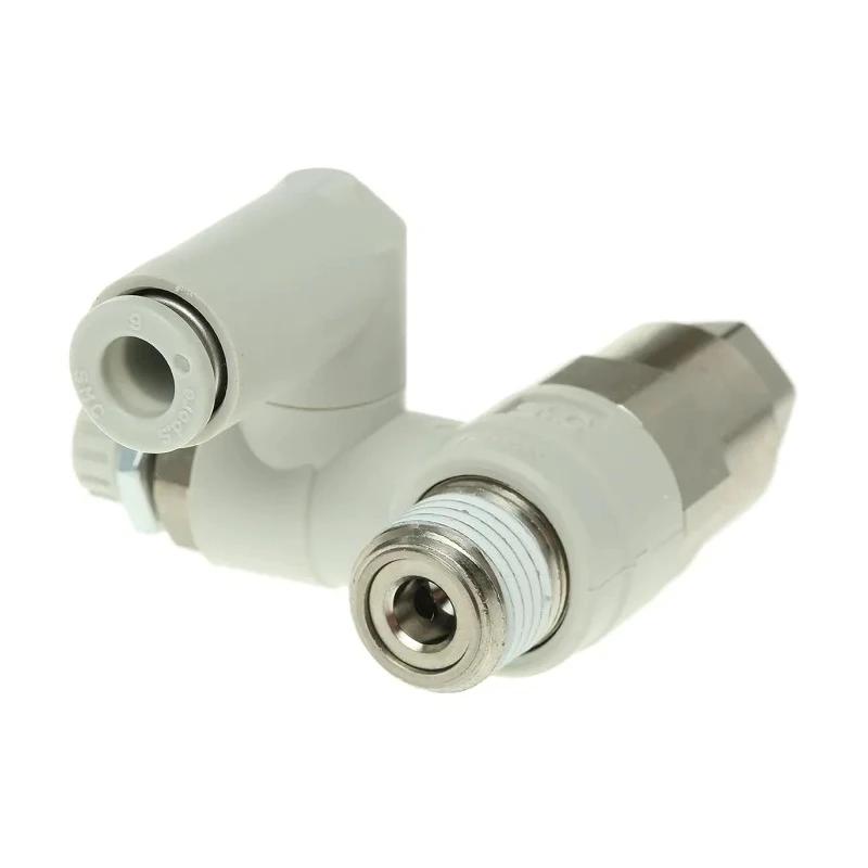 SMC ASP Series Flow Controller Flow Regulator with Tube Outlet 6mm, Threaded Inlet R 1/4 ASP430F-02-06S