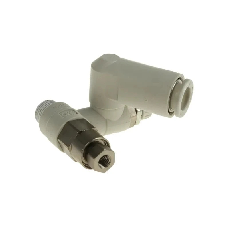 SMC ASP Series Speed Controller Flow Regulator 1/8 in R Inlet 8 mm One-Touch Outlet 1 MPa Pressure ASP330F-01-08S