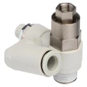 SMC ASP Series Speed Controller Flow Regulator 3/8 in R Inlet 3/8 in Tube Outlet 10 mm ASP530F-03-10S