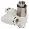 SMC ASP Series Speed Controller Flow Regulator 3/8 in R Inlet 3/8 in Tube Outlet 10 mm ASP530F-03-10S