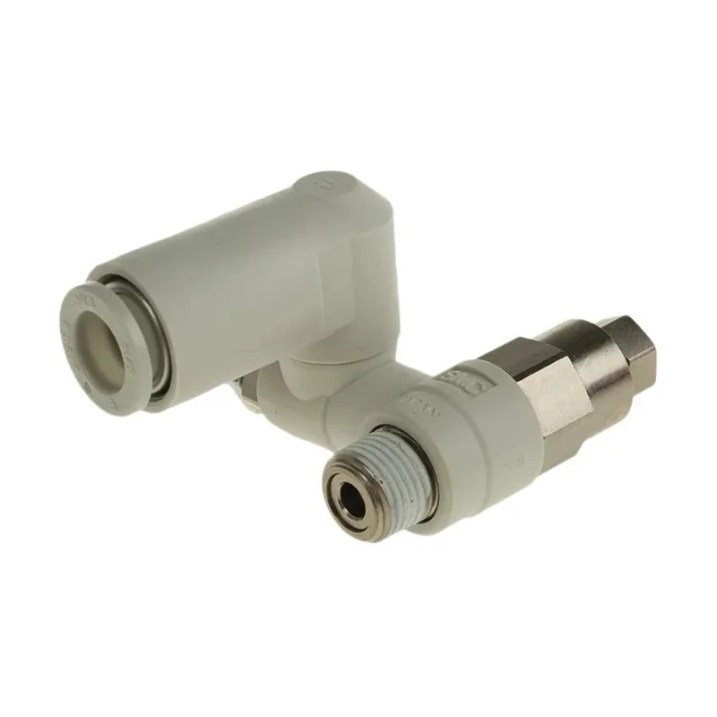 SMC ASP Series Speed Controller Flow Regulator 1/8 in R Inlet 8 mm One-Touch Outlet 1 MPa Pressure ASP330F-01-08S