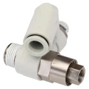 SMC ASP Series Speed Controller Flow Regulator 3/8 in R Inlet 3/8 in Tube Outlet 10 mm ASP530F-03-10S